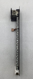 35 Position 4-14 AWG Neutral/Isolated Grounding Bar w/Leg 12 3/8" x 1 3/4"