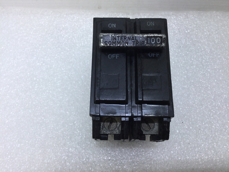 GE/General Electric THQB21100 100 Amp 2 Pole 240V Circuit Breaker