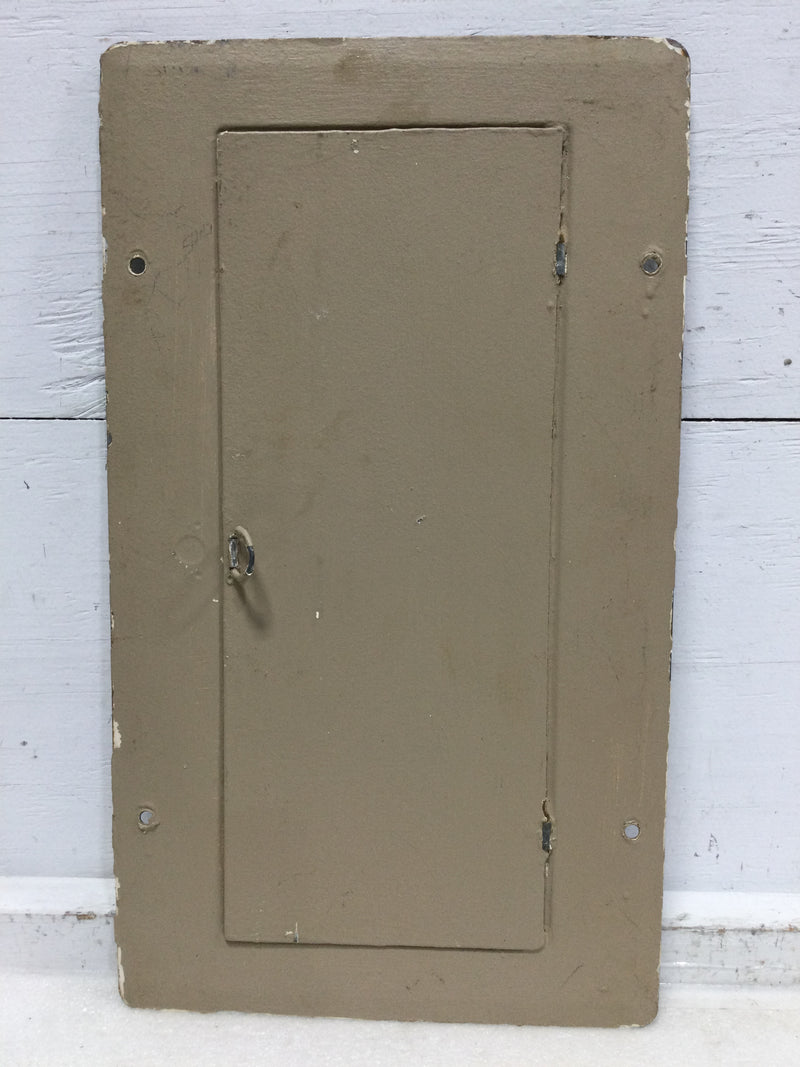 Zinsco ML12(12-24)C 125 Amp 120/240V 1 Phase 3 Wire 24 Space Panel Cover 21 1/4" x 12 1/4"