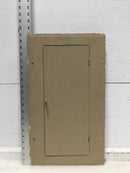 Zinsco ML12(12-24)C 125 Amp 120/240V 1 Phase 3 Wire 24 Space Panel Cover 21 1/4" x 12 1/4"