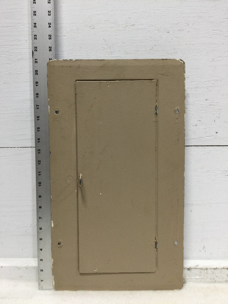 Zinsco ML12(12-24)C 125 Amp 120/240V 1 Phase 3 Wire 24 Space Panel Cover 21 1/4" x 12 1/4"