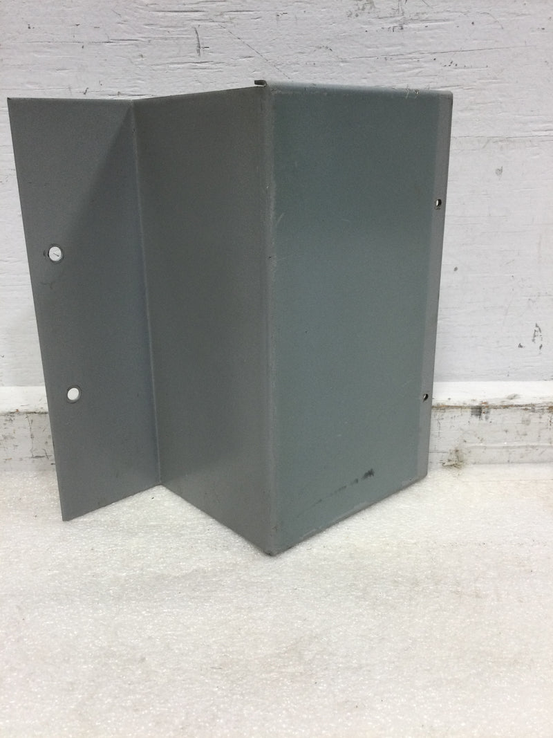 GE 400 Amp Panel Filler Plate with 90 deg bend  - 7 1/8 " L x 8 1/4" W x 4 " H