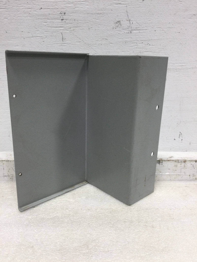GE 400 Amp Panel Filler Plate with 90 deg bend  - 7 1/8 " L x 8 1/4" W x 4 " H