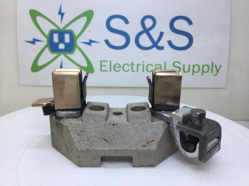 B&C Porcelain Meter Socket Replacement Block 100-200 Amp- One sided Lug