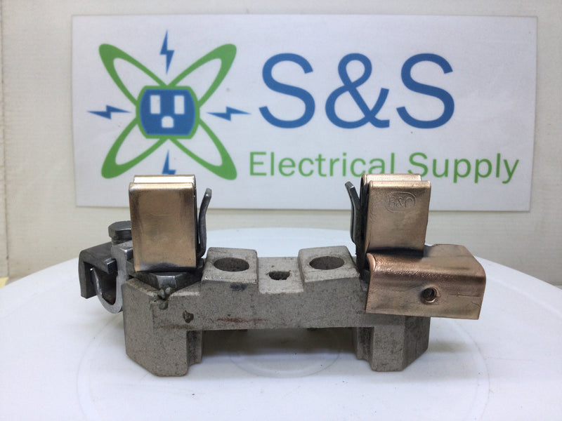 B&C Porcelain Meter Socket Replacement Block 100-200 Amp- One sided Lug