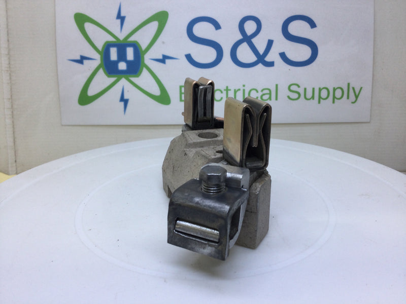 B&C Porcelain Meter Socket Replacement Block 100-200 Amp- One sided Lug