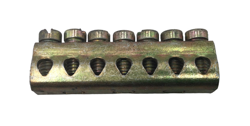7 Position 4-14 AWG Grounding Bar 1 7/8" x 1/2"