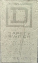 Square D 200 Amp 1-3PH 240V Safety Switch Nema 3R Cover Only 19 3/4" x 13 3/8"