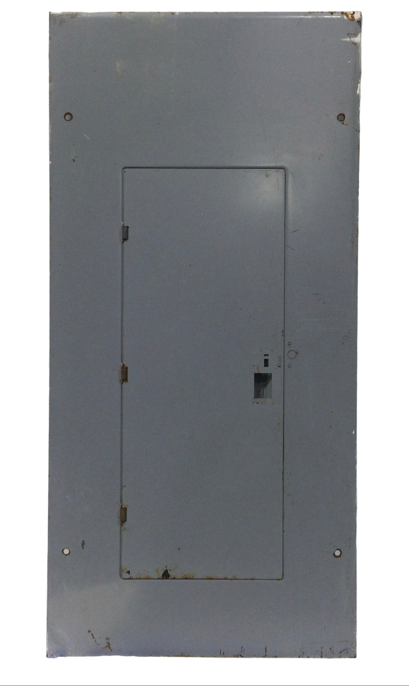 GE TLM2020WS/F 200 Amp 40 Space 120/240V Panel Door 31 3/4" x 15 3/8" - Flawed
