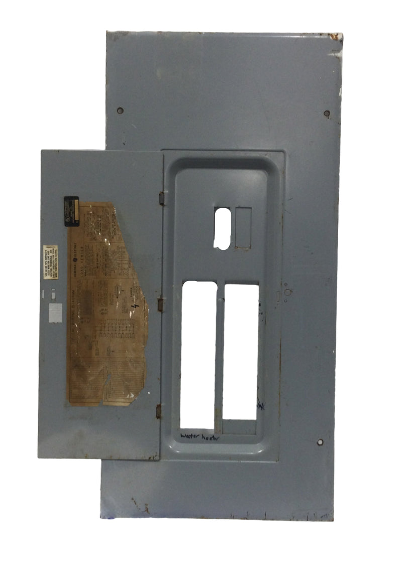 GE TLM2020WS/F 200 Amp 40 Space 120/240V Panel Door 31 3/4" x 15 3/8" - Flawed