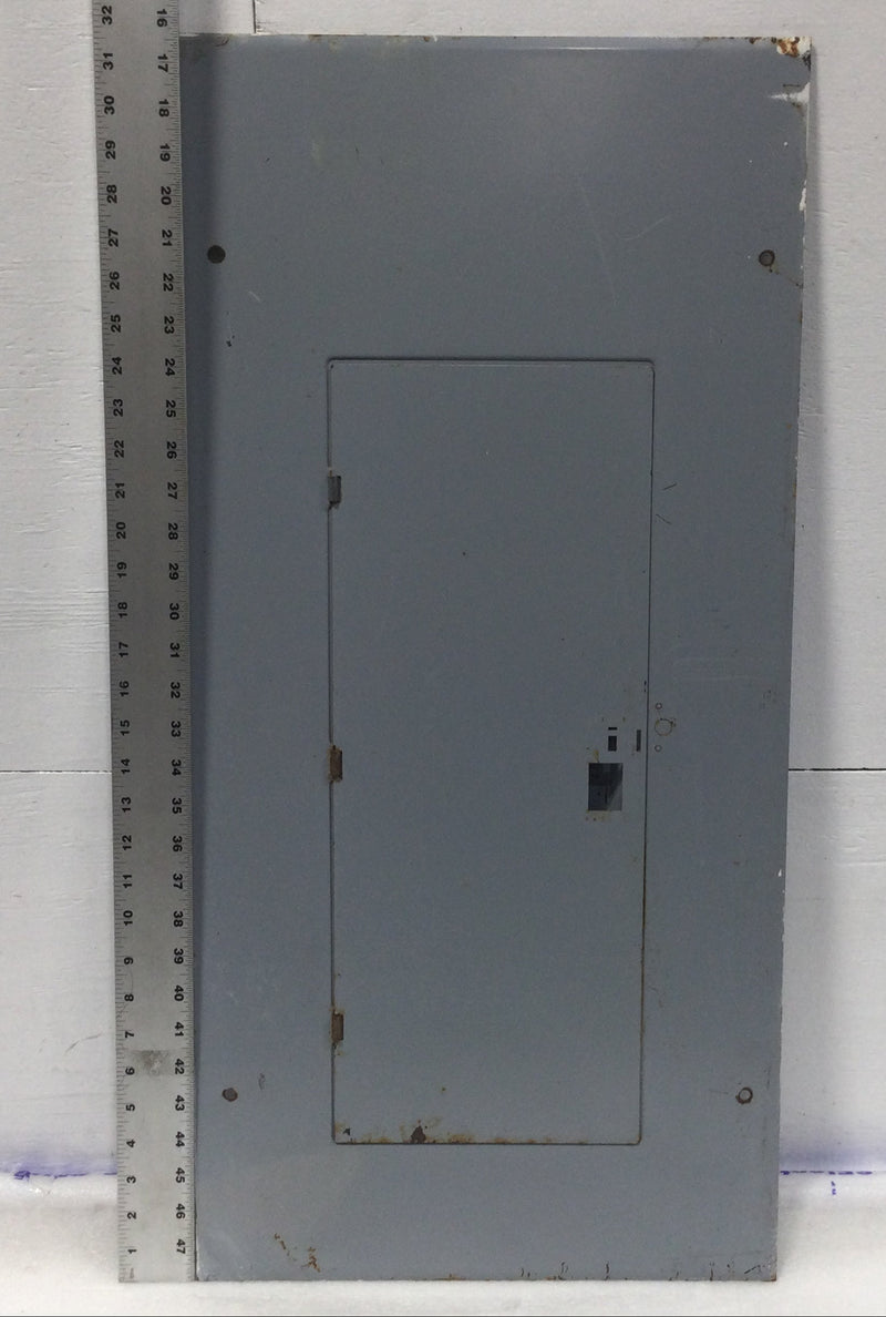 GE TLM2020WS/F 200 Amp 40 Space 120/240V Panel Door 31 3/4" x 15 3/8" - Flawed