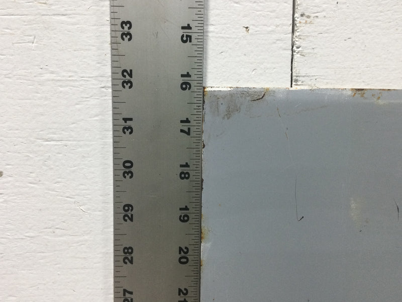 GE TLM2020WS/F 200 Amp 40 Space 120/240V Panel Door 31 3/4" x 15 3/8" - Flawed