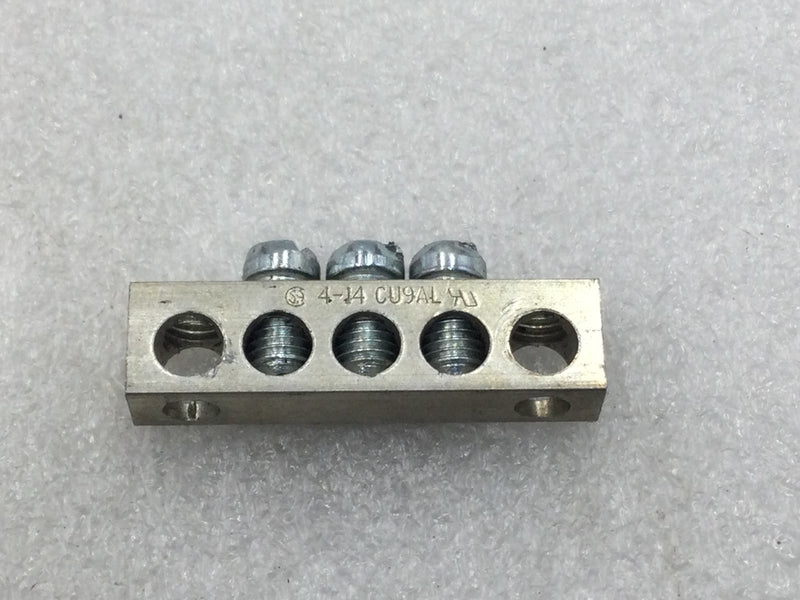 CMC NA-35S 5 Position 4-14 AWG CU9AL Grounding Bar