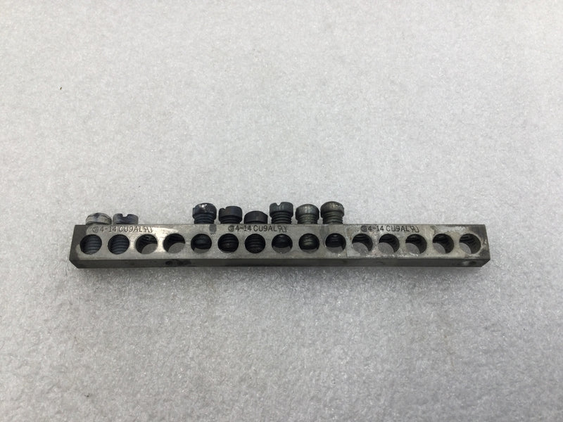 CMC NA-35S 15 Position 4-14 AWG CU9AL Grounding Bar