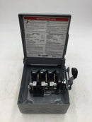 Square D DU321RB 30 Amp 1 Phase 240V Non Fusible GD Safety Switch