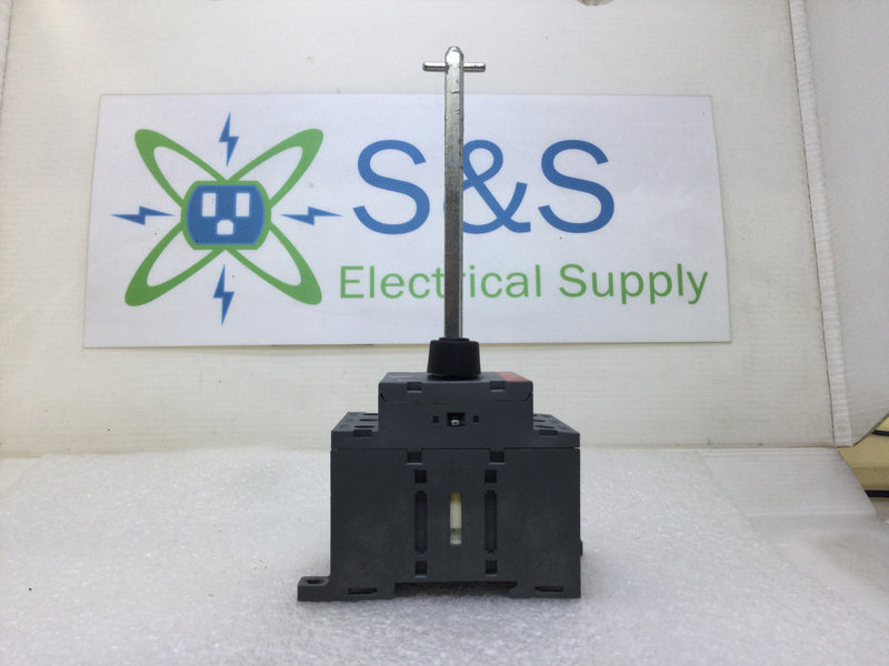 ABB OT80F3 (1SCA105798R1001) 3 Pole 80 Amp 240-600 VAC 20-40 HP Disconnect Switch with Handle