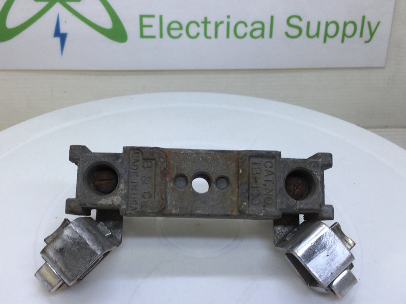 B&C TB-100 100/200 Amp 120/240v Porcelain Meter Socket Repair Kit - Small Angled Lugs