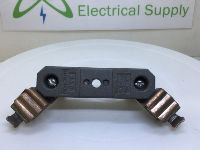 B&C TB-100 100/200 Amp 120/240v Porcelain Meter Socket Repair Kit - Sides Raised on Middle Section