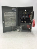 General Electric TH3221 30 Amp 2 Pole 120/240V Fusible Safety Switch