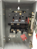 General Electric TH3221 30 Amp 2 Pole 120/240V Fusible Safety Switch