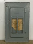 General Electric TLM1612S/F 24 Space 125 Amp 120/240 V 3 Wire Load Center Cover 19" x 11.5"