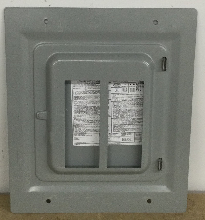 Eaton BR Type 100  Amp 10 Space 20 Circuits Cover/Door Only 14 1/8" x 12 1/4"