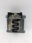 Square D QON8-16M 6 Space 100 Amp 120/240 VAC Load Center Guts Only 7" X 7"