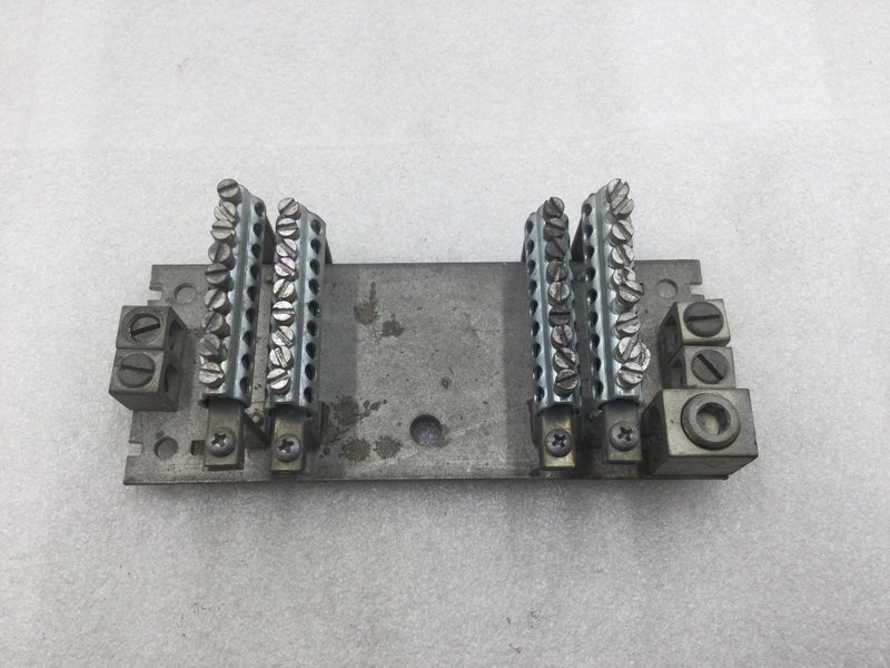 Zinsco 36 Position 4-14 AWG Neutral/Grounding Bar for CTL Load Centers 7.5" X 3"