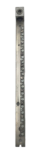 35 Position 4-14 AWG Neutral/Grounding Bar w/Mounting Bracket 13 1/4" x 1 3/8"