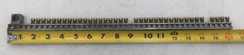 ITE 43 Position 4-14 AWG Grounding Bar 16 1/8" x 1 1/8"