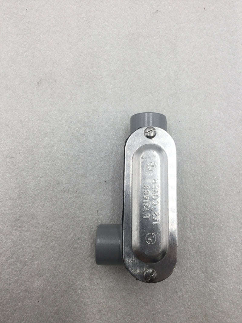 Eaton/Crouse-Hinds LL15-CGN 1/2" LL Conduit Body with Cover and Neoprene Gasket