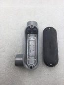 Eaton/Crouse-Hinds LL15-CGN 1/2" LL Conduit Body with Cover and Neoprene Gasket