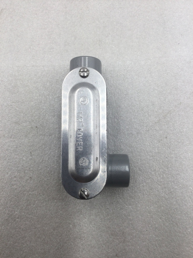 Eaton/Crouse-Hinds LR15-CGN 1/2" LL Conduit Body with Cover and Neoprene Gasket