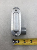 Eaton/Crouse-Hinds LR15-CGN 1/2" LL Conduit Body with Cover and Neoprene Gasket