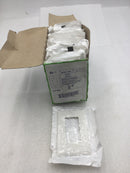 Leviton 80401-NW Single Gang Decora Wall Device Plate in White (Box of 20)