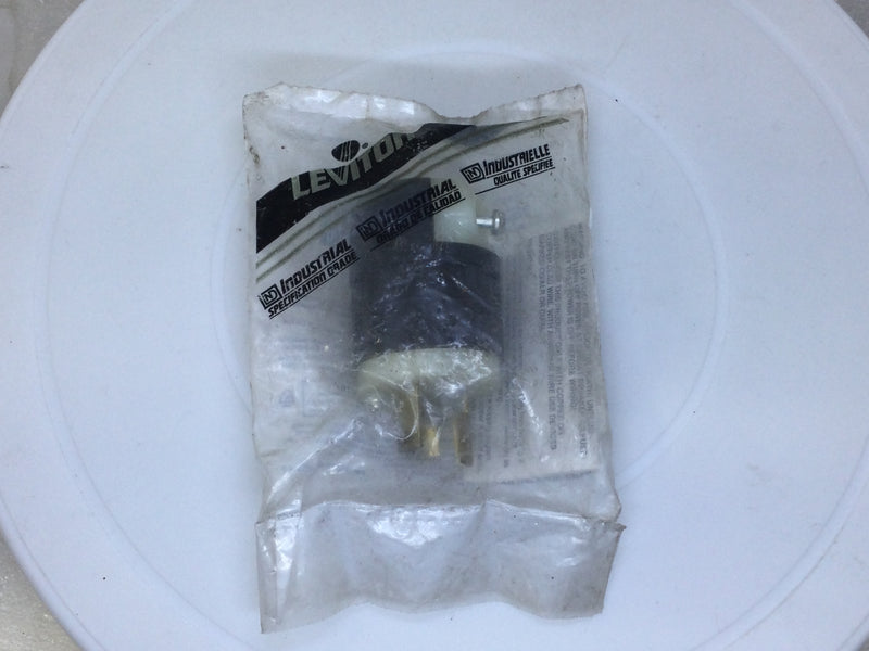 Leviton 4720-C 15 Amp 125V NEMA L5-15P 2 Pole 3W Locking Plug