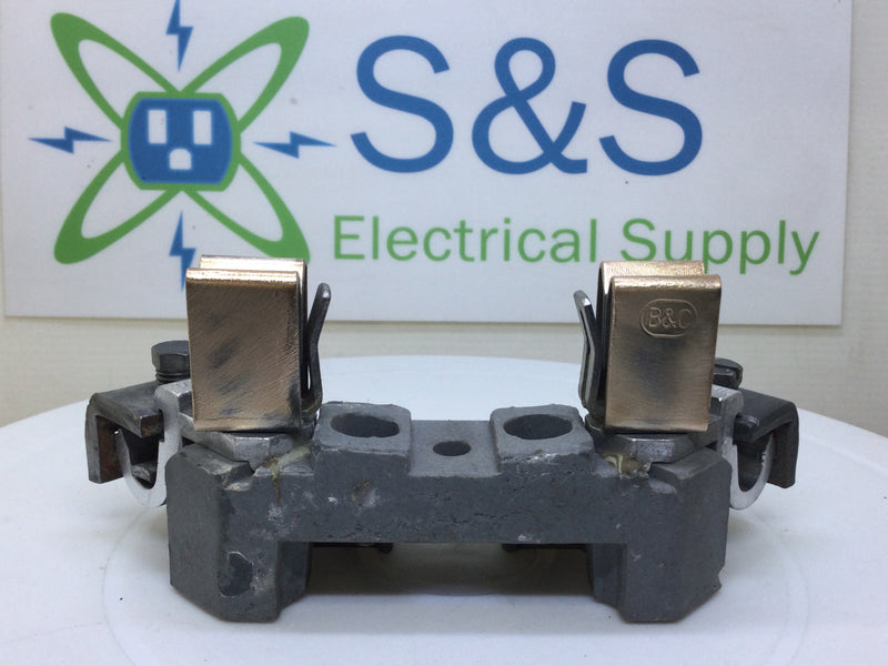 B&C Porcelain Meter Socket Replacement Block 100-200 Amp - Gray Base