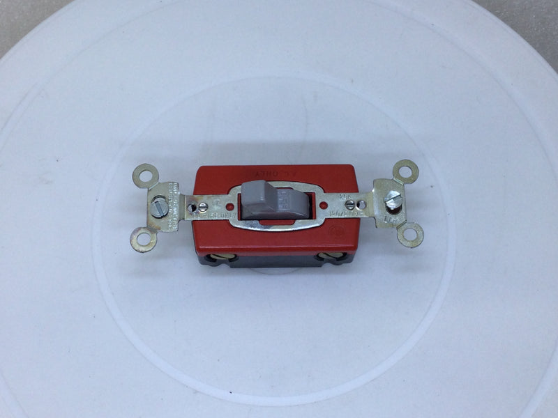 Hubbell HBL1221GY 20 Amp 120-277V 1 Pole Toggle Switch - Gray