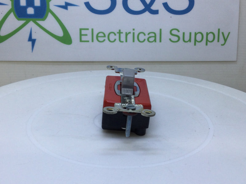 Hubbell HBL1221GY 20 Amp 120-277V 1 Pole Toggle Switch - Gray