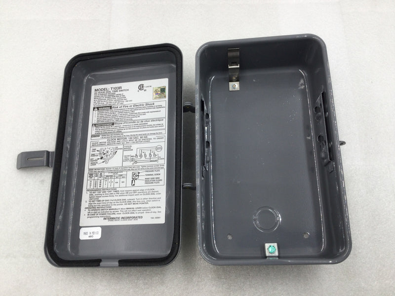 Intermatic T103R 40 Amp DPST 24-Hour Outdoor Rated Time Switch - Case Only