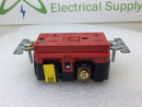 Leviton GFTR2-HGR Hospital Grade Self-Test GFCI Receptacle - Red