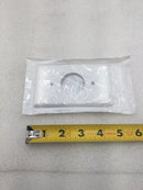 Leviton 88004 Standard Single Gang Round Receptacle Plate in White