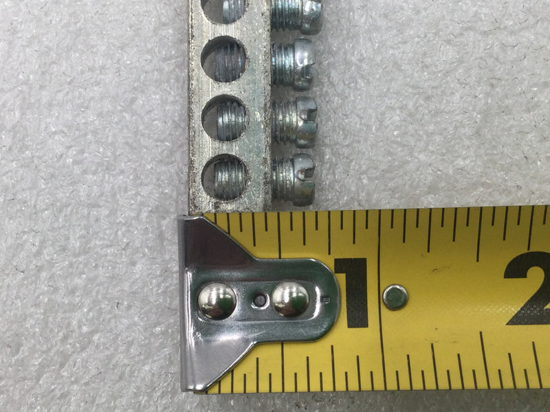 17 Position 4-14 AWG Grounding Bar 5 1/2" x 3/8"