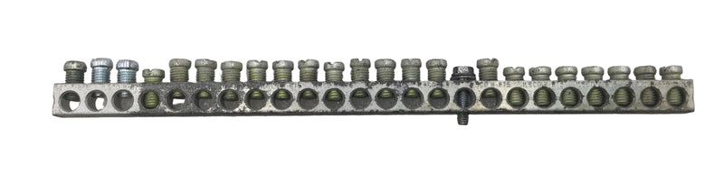 Ilsco N-87S 24 Position 4-14 AWG Grounding Bar 8 1/2" x 3/8"