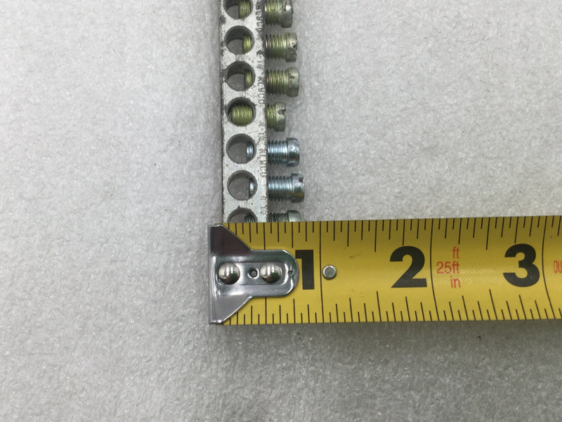 Ilsco N-87S 24 Position 4-14 AWG Grounding Bar 8 1/2" x 3/8"