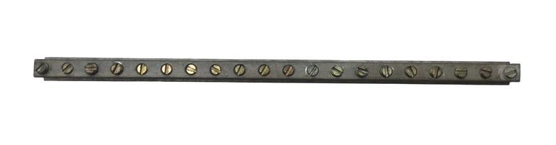 20 Position 4-14 AWG Grounding Bar 9 7/8" x 1/2"