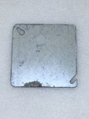 Lot of 2 Steel City 52 C1 4" Square Box Blank Cover