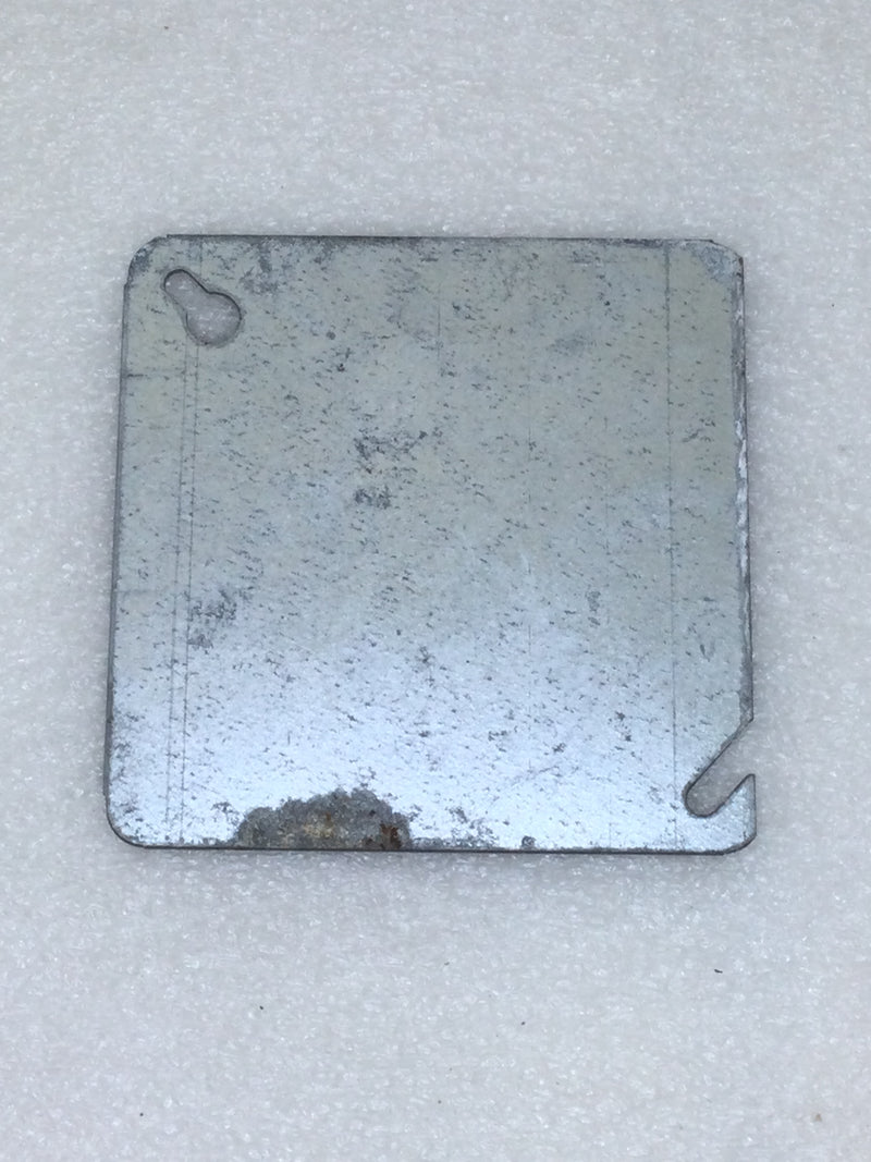 Lot of 2 Steel City 52 C1 4" Square Box Blank Cover