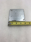 Lot of 2 Steel City 52 C1 4" Square Box Blank Cover