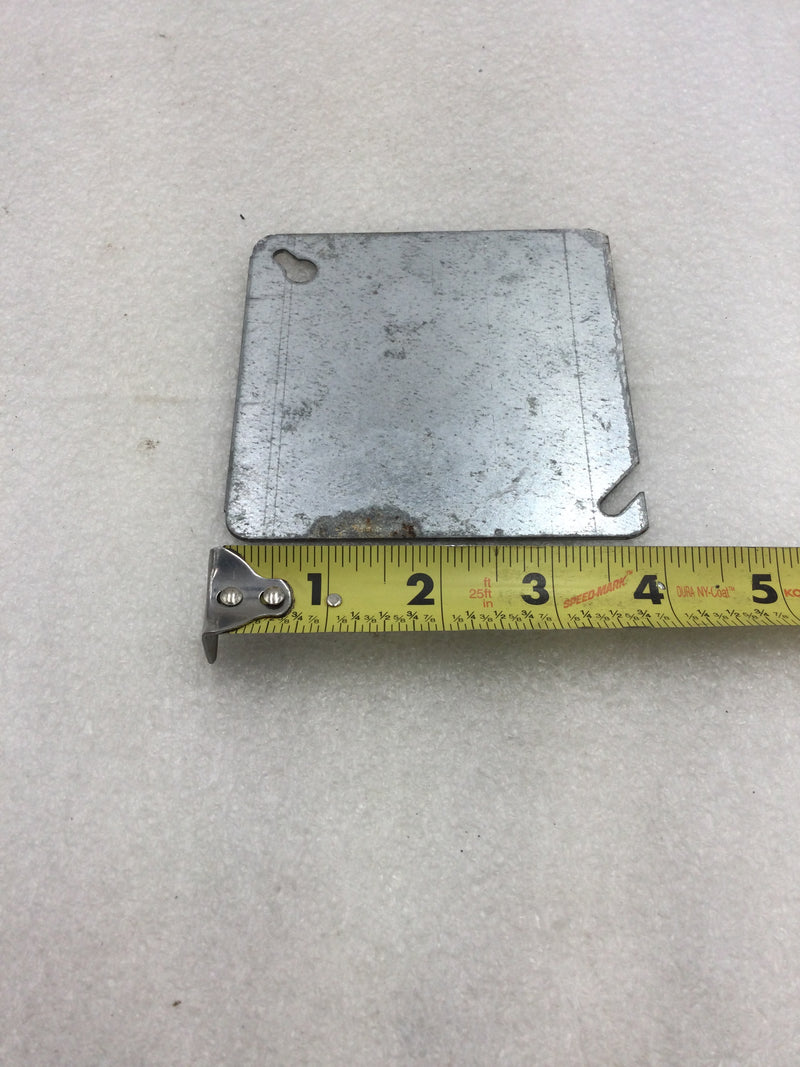 Lot of 2 Steel City 52 C1 4" Square Box Blank Cover